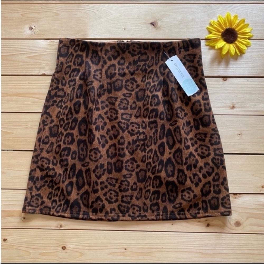 Sadie & Sage Cheetah Print Mini Skirt New